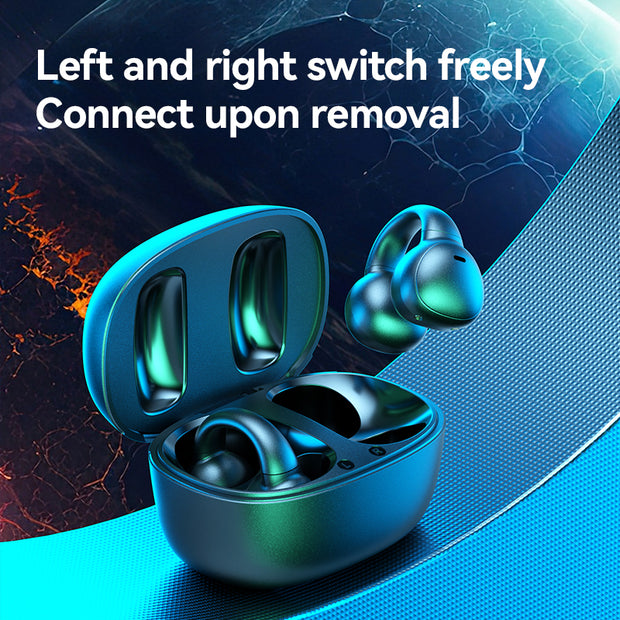 M61 Wireless Bone Conduction Earbuds – Noise-Cancelling with Digital Display | Zaplet