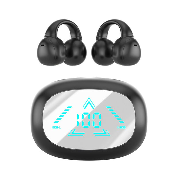 M61 Wireless Bone Conduction Earbuds – Noise-Cancelling with Digital Display | Zaplet