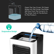 4-in-1 Mini Air Cooler – USB Rechargeable Fan + Humidifier + Purifier | Zaplet