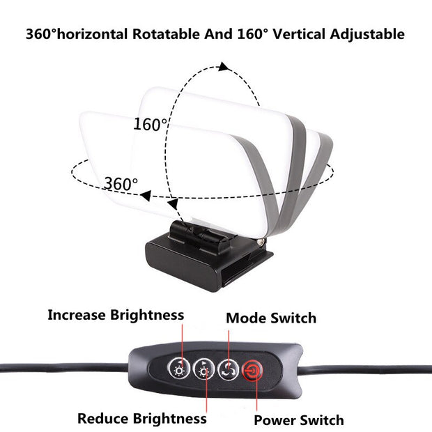 Mini LED Conference Light – Webcam Vlog & Live Streaming Kit | Zaplet