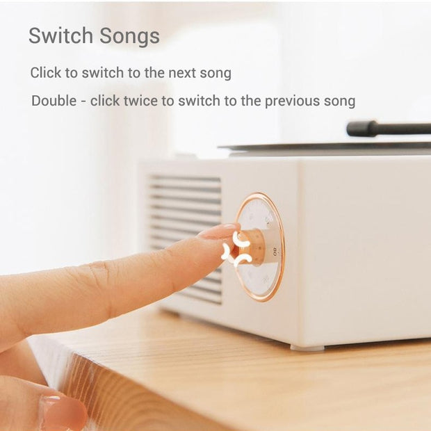 Retro Vinyl Bluetooth Speaker – Vintage Record Player Design | Zaplet