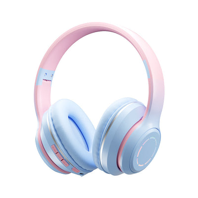 AuroraGlow™ Gradient Bluetooth Headphones – Foldable, Wireless, LED Light-Up | Zaplet