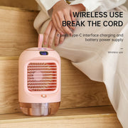 Mini Mist Air Cooler – USB Desktop Humidifier Fan with LED & Aroma Diffuser | Zaplet