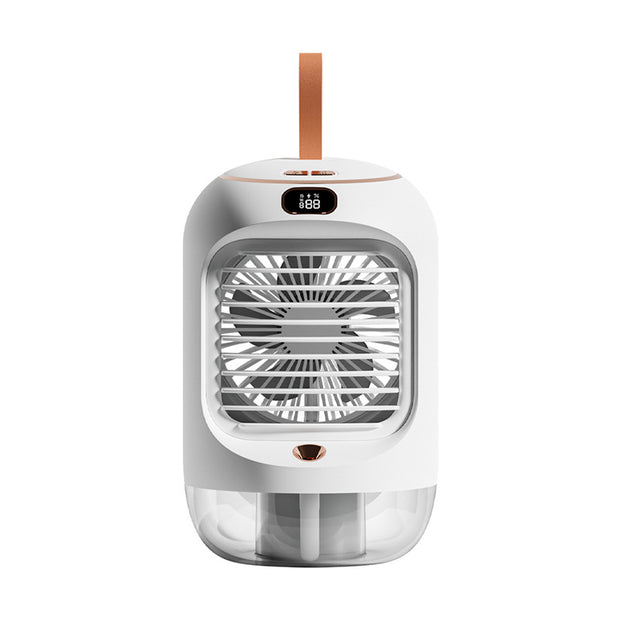 Mini Mist Air Cooler – USB Desktop Humidifier Fan with LED & Aroma Diffuser | Zaplet