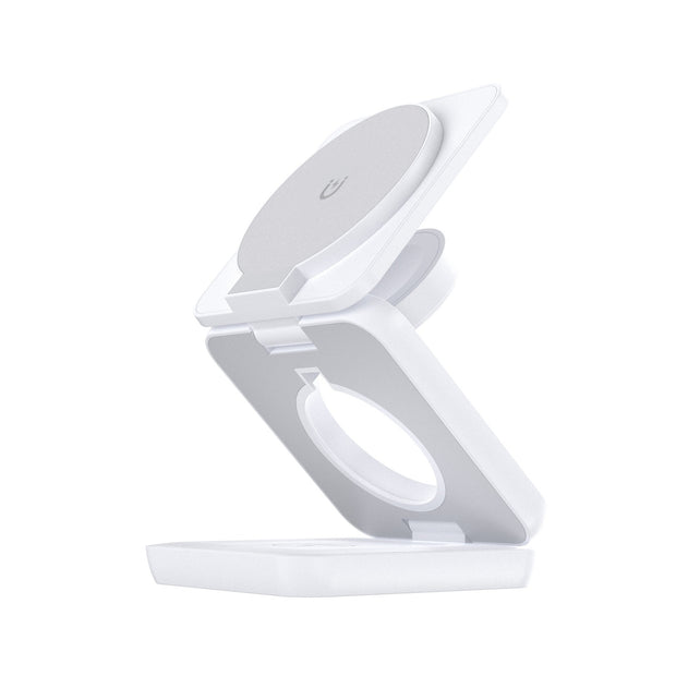 3-in-1 Foldable Magnetic Wireless Charger – 15W MagSafe Dock | Zaplet