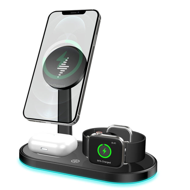 3-in-1 Magnetic Wireless Charging Station – MagSafe Stand | Zaplet