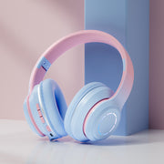 AuroraGlow™ Gradient Bluetooth Headphones – Foldable, Wireless, LED Light-Up | Zaplet