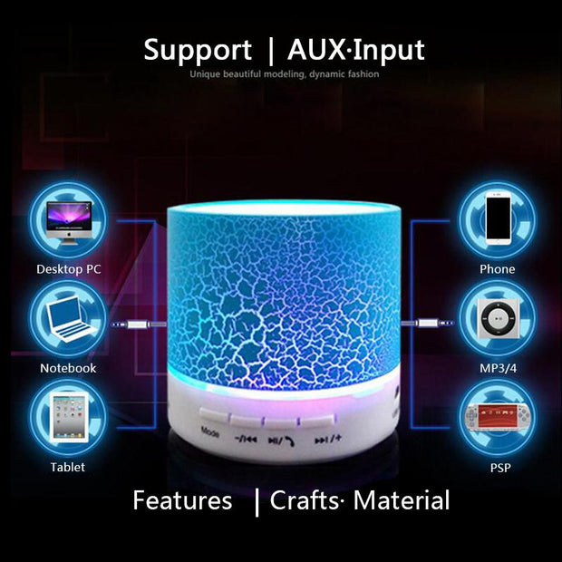 GlowBeat Mini – Portable LED Bluetooth Speaker | Zaplet