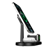 3-in-1 Magnetic Wireless Charging Station – MagSafe Stand | Zaplet