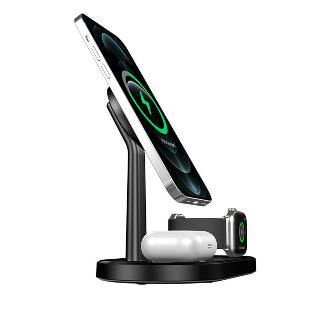 3-in-1 Magnetic Wireless Charging Station – MagSafe Stand | Zaplet