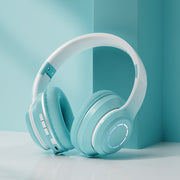 AuroraGlow™ Gradient Bluetooth Headphones – Foldable, Wireless, LED Light-Up | Zaplet