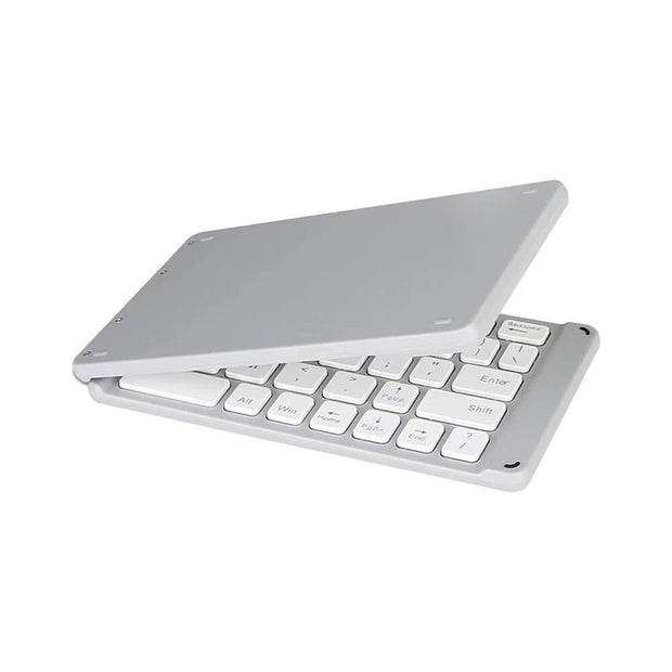 Ultra-Portable Folding Bluetooth Keyboard – Slim Backlit Wireless Keypad for iOS, Android, Windows, Tablets & Laptops | Zaplet