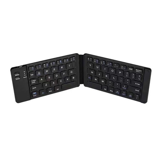 Ultra-Portable Folding Bluetooth Keyboard – Slim Backlit Wireless Keypad for iOS, Android, Windows, Tablets & Laptops | Zaplet