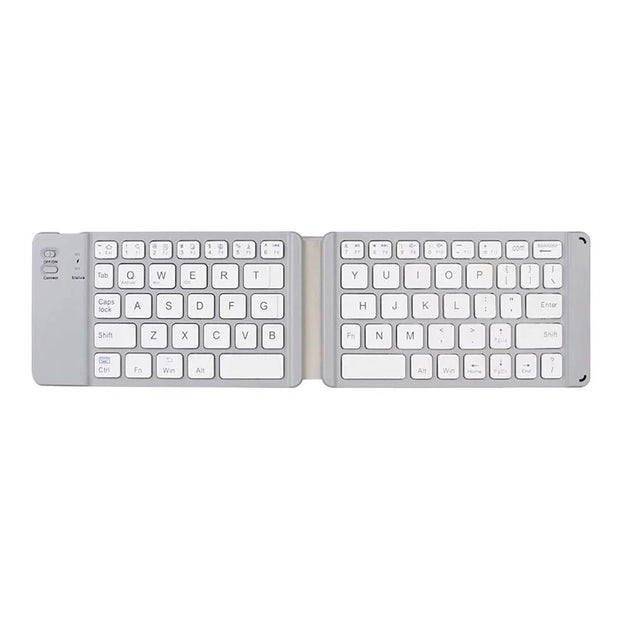 Ultra-Portable Folding Bluetooth Keyboard – Slim Backlit Wireless Keypad for iOS, Android, Windows, Tablets & Laptops | Zaplet