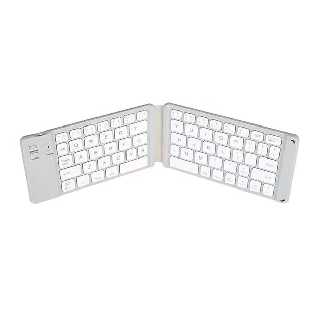 Ultra-Portable Folding Bluetooth Keyboard – Slim Backlit Wireless Keypad for iOS, Android, Windows, Tablets & Laptops | Zaplet
